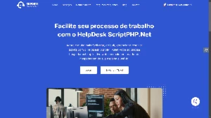 Script PHP HelpDesk, Suporte, Com Site e Chat Online - Outros