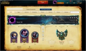 CONTA PLATINA 3 75PDL/ BORDA PLATINA / 83 CHAMP. / 4 P. RUNA - League of Legends LOL