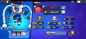 Conta brawl stars com ótimas skins, passe comprado