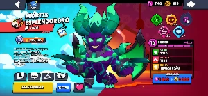 Conta brawl stars com ótimas skins, passe comprado