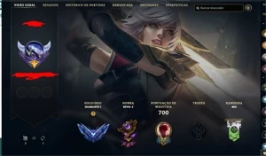 VENDO CONTA MMR GRAO MESTRE, 156 CHAMPIONS , 500 SKINS100LV - League of Legends: Wild Rift LOL WR