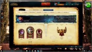 Conta League of legends PRATA 1 com borda de Platina LOL