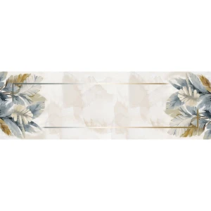 Caminho de Mesa 143x46cm - Florais e Folhagens - Artesanato e Personalizados