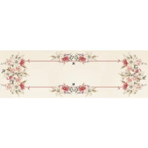 Caminho de Mesa 143x46cm - Florais e Folhagens - Artesanato e Personalizados