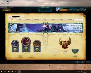 Vendo Conta do LoL Ouro 4 /Borda de Platina - League of Legends
