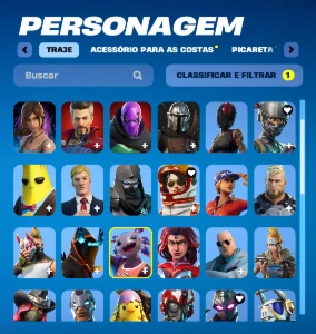 Conta Fortnite Épica Skins desde a Season 3