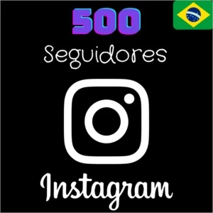 Seguidores Brasileiros no Instagram 500 - Gift Cards