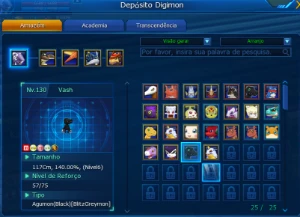 Conta LA DMO Fang Shin - Digimon Masters Online