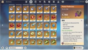 Conta AR 58 com 10 personagens 5* e 3 armas 5* - Genshin Impact