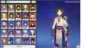 Conta AR 58 com 10 personagens 5* e 3 armas 5* - Genshin Impact