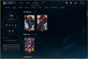 Conta LOL nvl 221, ouro 2 s9,137 champions. - League of Legends