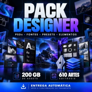 Pack Designer Completo: +200 GB de Recursos Criativos - Outros