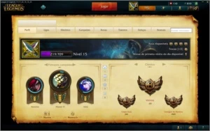 Conta lol lvl 15 +7 Campeões + 800 ip - League of Legends