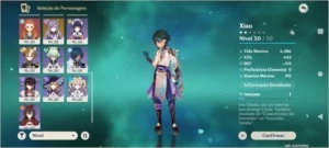 Conta Genshin: Xiao, Hutao e Outros 5 Star - Genshin Impact