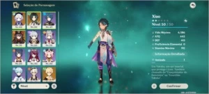 Conta Genshin: Xiao, Hutao e Outros 5 Star - Genshin Impact
