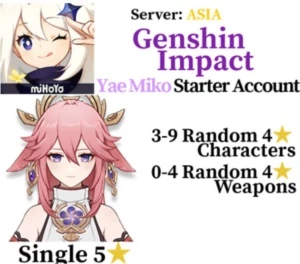 YaeMiko Starter Account - Genshin Impact
