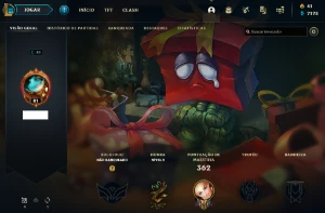 CONTA ANTIGA DO LOL DE 2013 COM 77 SKINS!!!!! - League of Legends