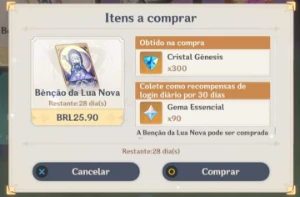 Genshin Impact AR51 7xT5 Eula C1+Bis Jean C1 Benção 