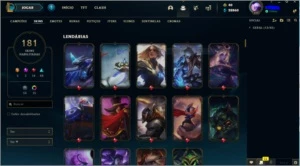 Conta diamante 181 skins 5 ultimates 2 misticas - League of Legends LOL