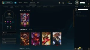 conta Platina 3 - League of Legends LOL