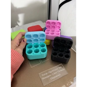Organizador 3D para 6 Frascos de 3 ml - Artesanato e Personalizados