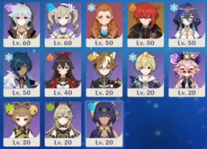 Genshin Impact[Ar 60] Vendendo 48 5⭐ - C3 Raiden/Ayaka + Bis