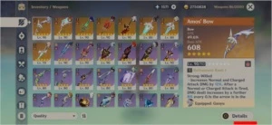 Genshin Impact - AR 58 - 13xCharacters 5* - 8xWeapons 5*