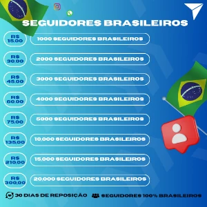 Seguidores Brasileiros com Reposição