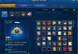 Conta Dmo End game, Zwart D Legit - Digimon Masters Online