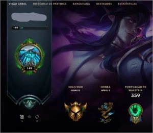 Conta com 200+ skins!! - League of Legends LOL