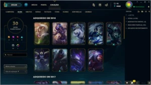 Conta lol GOLD 4 -107 CAMPEÕES - 30 SKINS-5 WARDS -90 ICONES - League of Legends
