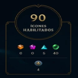 Conta lol GOLD 4 -107 CAMPEÕES - 30 SKINS-5 WARDS -90 ICONES - League of Legends