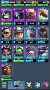 Conta Clash Royale Arena 11