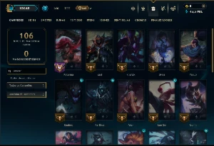 Mestre com 30 Champs e 7 Skins ( HONRA 5 ) - League of Legends LOL