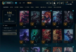 Mestre com 30 Champs e 7 Skins ( HONRA 5 ) - League of Legends LOL
