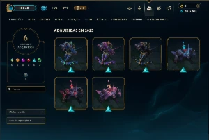 Mestre com 30 Champs e 7 Skins ( HONRA 5 ) - League of Legends LOL
