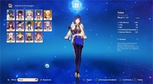 GENSHIN IMPACT AR 11 COM YELAN E A ARMA FALCÃO