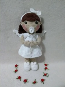 Anjinha Baby da Artesanato Flor de Lis - Artesanato e Personalizados