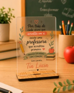 Porta Retrato Acrílico Personalizado - Artesanato e Personalizados