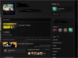 Conta Steam 18 anos,13 september 2003 1600 horas Prime