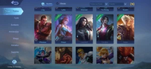 Conta Mobile Legends com muitas skins