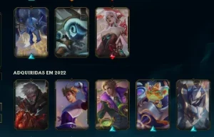 Conta League of Legends, 77 skins e 129 campeões. LOL