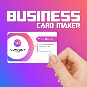 Business card maker professional