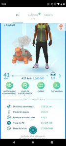 CONTA DE POKÉMON GO LEVEL 41