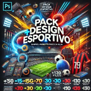 Pack Design Esportivo Artes Estádios Brushes Texturas Sports - Outros