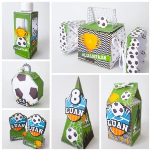Kit 100 Lembrancinhas Futebol Personalizadas - Artesanato e Personalizados