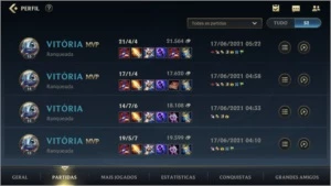 OURO 1 WIN RATE 70,2% + 15K CISCO AZUL - League of Legends: Wild Rift LOL WR