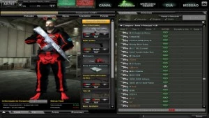 Conta Combat Arms com vários itens permanentes.