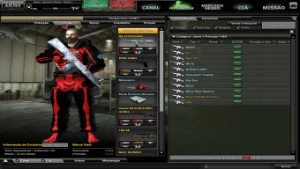Conta Combat Arms com vários itens permanentes.