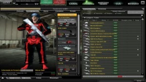 Conta Combat Arms com vários itens permanentes.